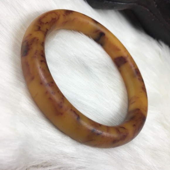 Vintage Matte Mississippi Mud Bakelite Bangle - Picture 7 of 7